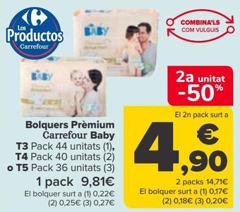 Carrefour Pañales premium carrefour baby t3, t4 o t5 oferta