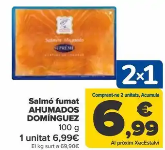 Carrefour Salmón ahumado ahumados domínguez oferta