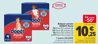 Carrefour Paña-braguita dodot pants t4, t5, t6 o t7 oferta