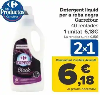 Carrefour Detergente líquido para ropa negra carrefour oferta