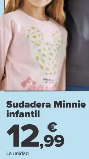 Carrefour Sudadera minnie infantil oferta
