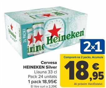 Carrefour Cerveza heineken silver oferta