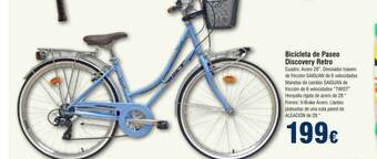 FROIZ Bicicleta de paseo discovery retro oferta