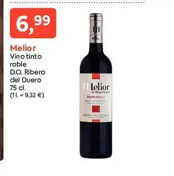 Suma Supermercados Melior vino tinto roble d.o. ribera del duero oferta