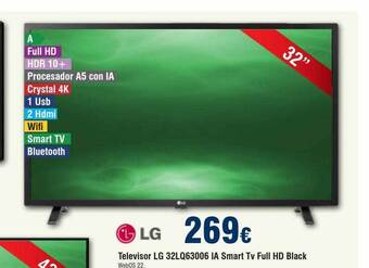 FROIZ Televisor lg 32lq63006 ia smart tv full hd black oferta
