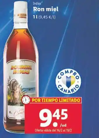 Lidl Indias ron miel oferta