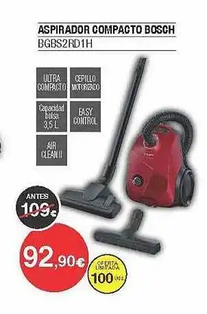 Milar Aspirador compacto bosch oferta