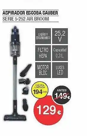 Milar Aspirador escoba sauber oferta