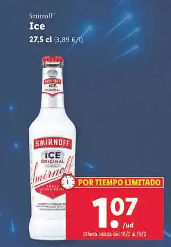 Lidl Smirnoff ice oferta