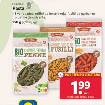 Lidl Combino pasta oferta