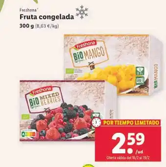 Lidl Freshona fruta congelada oferta