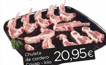 Supermercados Piedra Chuleta de cordero covap oferta