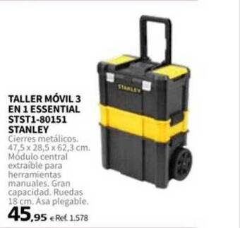 Coferdroza Taller móvil 3 en 1 essential stst1-80151 stanley oferta
