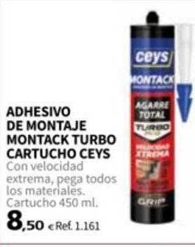 Coferdroza Adhesivo de montaje montack turbo cartucho ceys oferta
