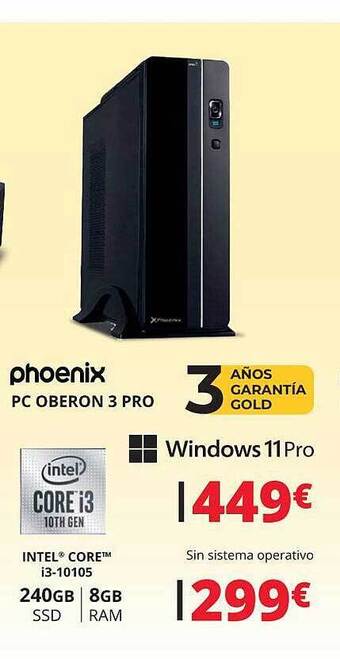 Dynos Informática Phoenix pc oberon 3 pro oferta