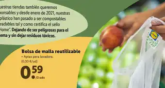 Lidl Bolsa de Malla Reutilizable oferta