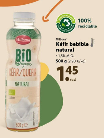 Lidl Kéfir Bebible Natural oferta