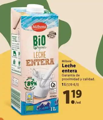 Lidl Leche Entera oferta