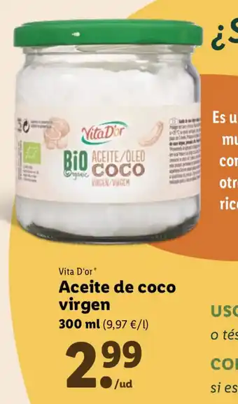 Lidl Aceite de Coco Virgen oferta