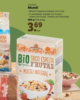 Lidl Crownfield Muesli oferta
