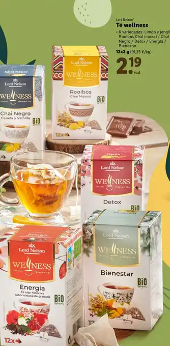 Lidl Lord Nelson Té Wellness oferta