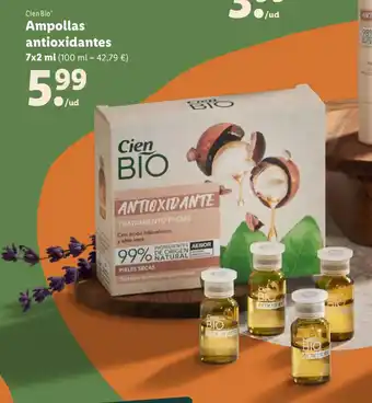 Lidl Cien Bio Ampollas Antioxidantes oferta