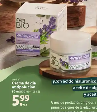 Lidl Crema de Dia Antipolución oferta