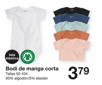 Zeeman Bodi de Manga Corta oferta