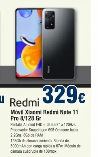 FROIZ Móvil Xiaomi Redmi Note 11 Pro 8/128Gr oferta