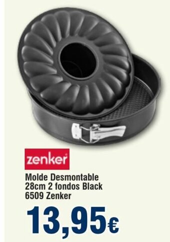 FROIZ Molde Desmontable 28cm 2 Fondos Black 6509 Zenker oferta