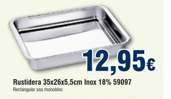 FROIZ Rustidera 35x26x5.5cm Inox 18% 59097 oferta