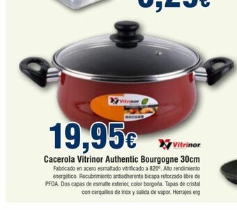 FROIZ Cacerola Vitrinor Authentic Bourgogne 30cm oferta