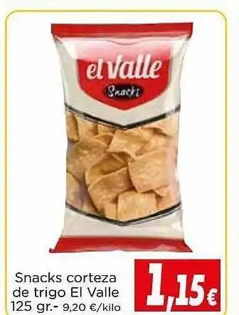 Proxi Snacks corteza de trig el valle oferta