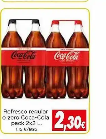 Proxi Refresco regular o zero coca-cola pack 2 oferta