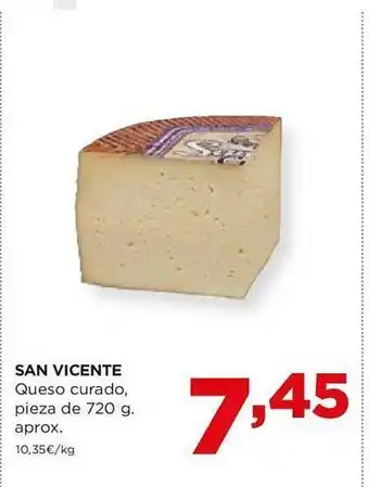 Alimerka San vicente queso curado, pieza de aprox oferta