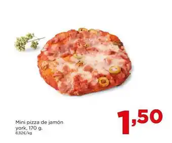 Alimerka Mini pizza de jamón york oferta