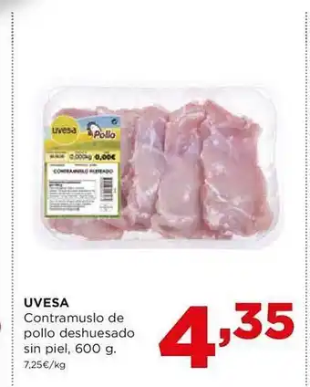 Alimerka Uvesa contramuslo de pollo deshuesado sin piel oferta