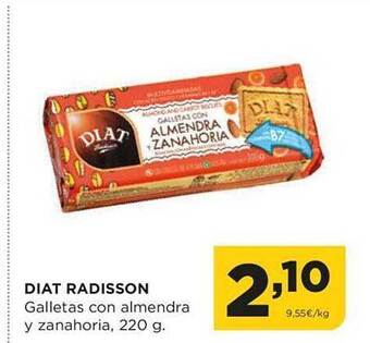 Alimerka Diat radisson galletas con almendra y zanahoria oferta
