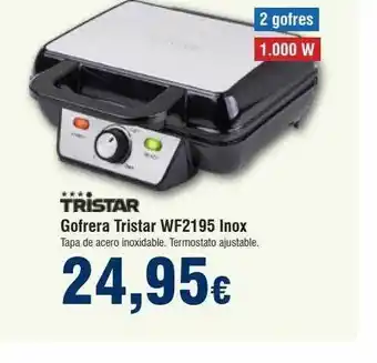 FROIZ Gofrera tristar wf2195 inox oferta