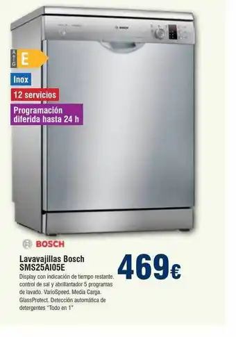 FROIZ Lavavajillas bosch sms25aio5e oferta