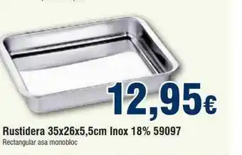 FROIZ Rustidera 35x26x5.5cm inox 18% 59097 oferta