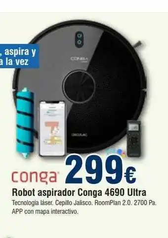FROIZ Robot aspirador conga 4690 ultra oferta