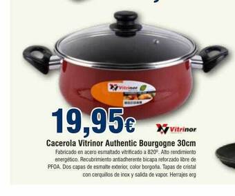 FROIZ Cacerola vitrinor authentic bourgogne 30cm oferta