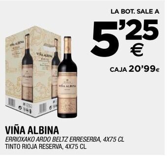BM Supermercados Vino tinto viña albina oferta