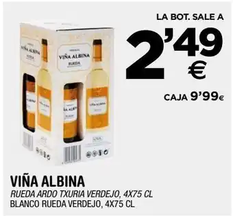 BM Supermercados Vino blanco viña albina oferta