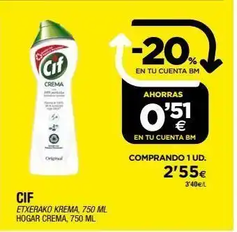 BM Supermercados Limpiadores cif oferta