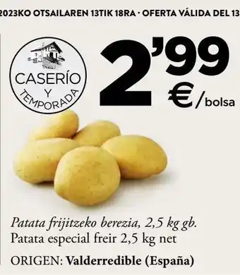 BM Supermercados Patatas oferta