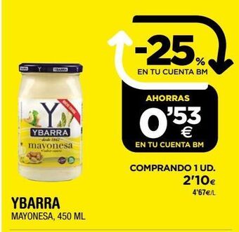 BM Supermercados Mayonesa ybarra oferta
