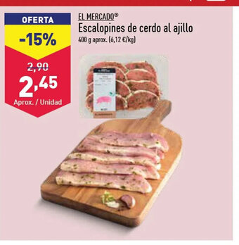 ALDI Escalopines de Cerdo Al Ajillo oferta
