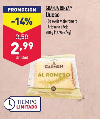 ALDI Queso oferta